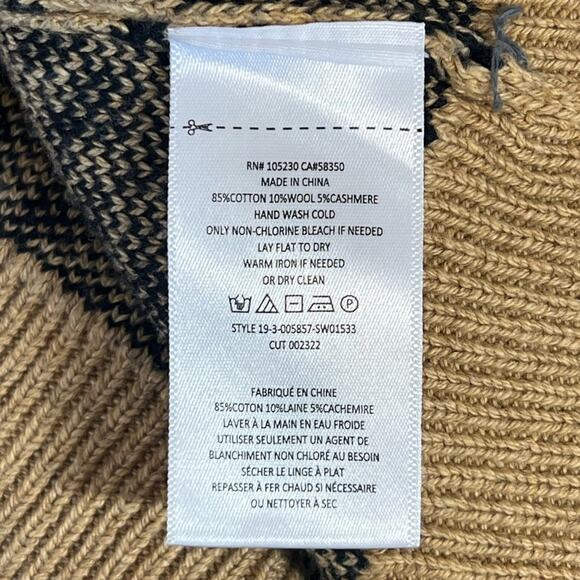 Current/Elliott Women’s Sz S Leopard Wool Cashmere Blend Sweater Duvall - Picture 13 of 13